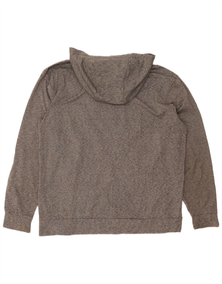 Pulover NIKE pentru bărbați Dri Fit, cu fermoar, poliester striat XL