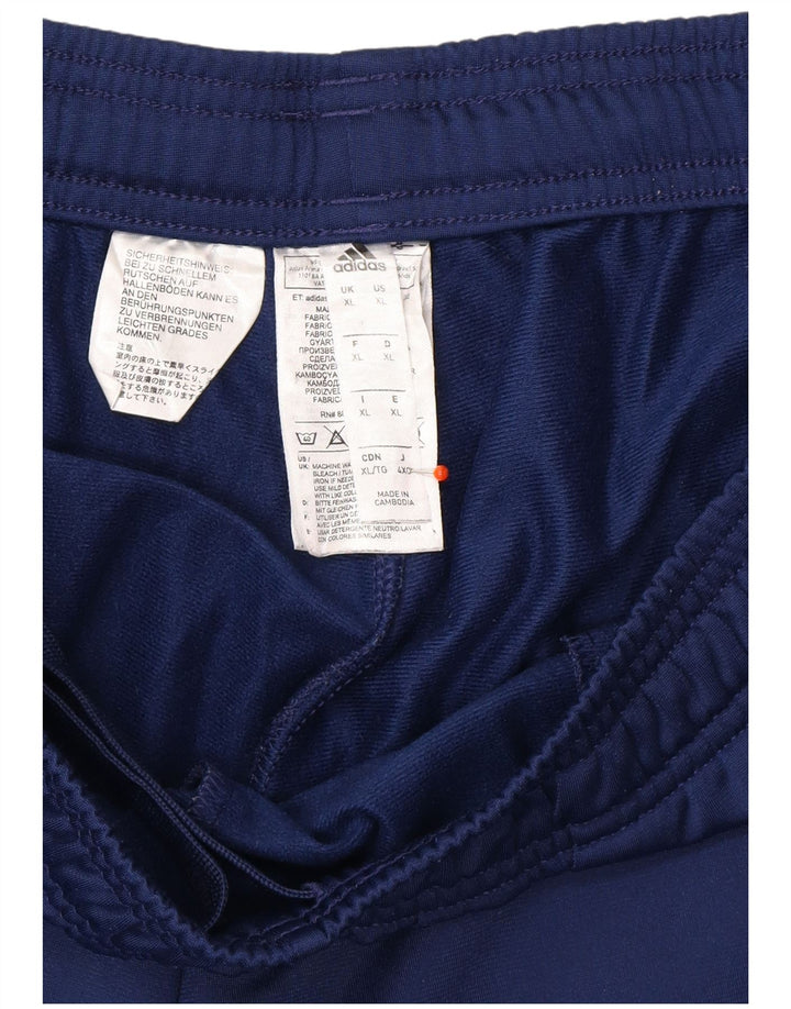 ADIDAS Mens Tracksuit Trousers Joggers XL  Navy Blue Polyester