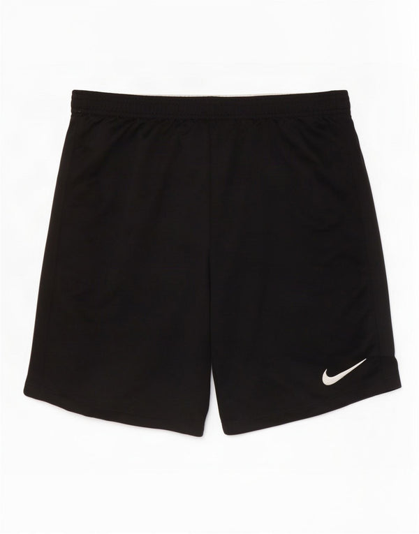 Pantaloni scurți sport Nike Dri Fit pentru băieți 10-11 ani Poliester negru mediu