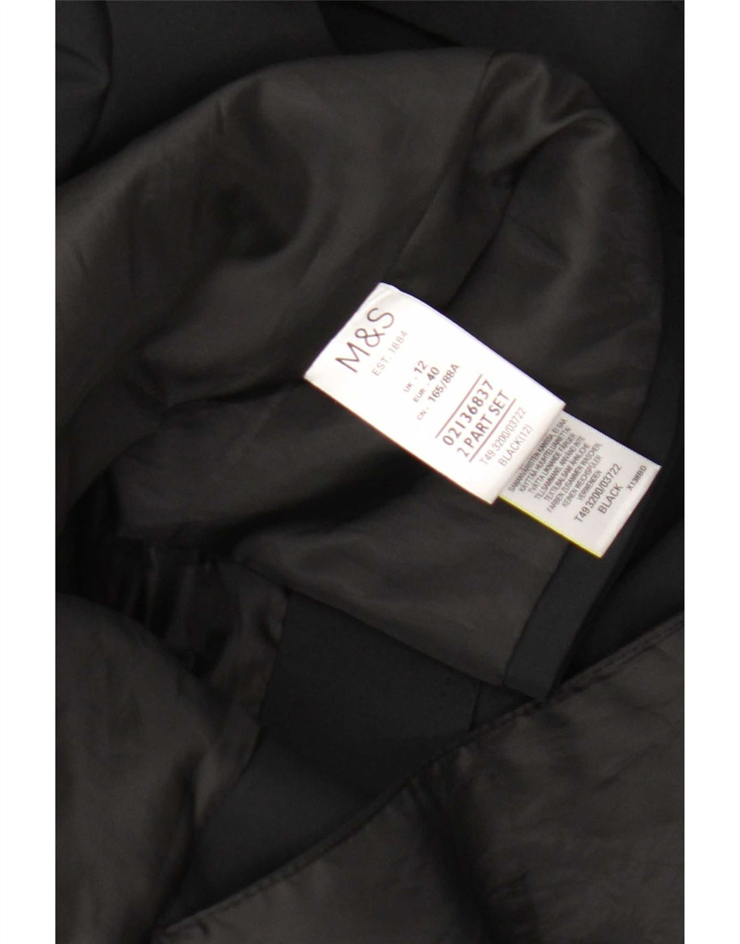 Trench pentru femei Marks & Spencer UK 12 Poliester mediu negru