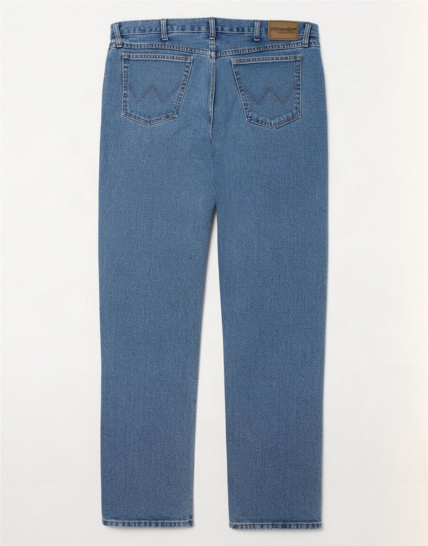 Blugi drepti pentru bărbați Wrangler W36 L36 Bumbac albastru