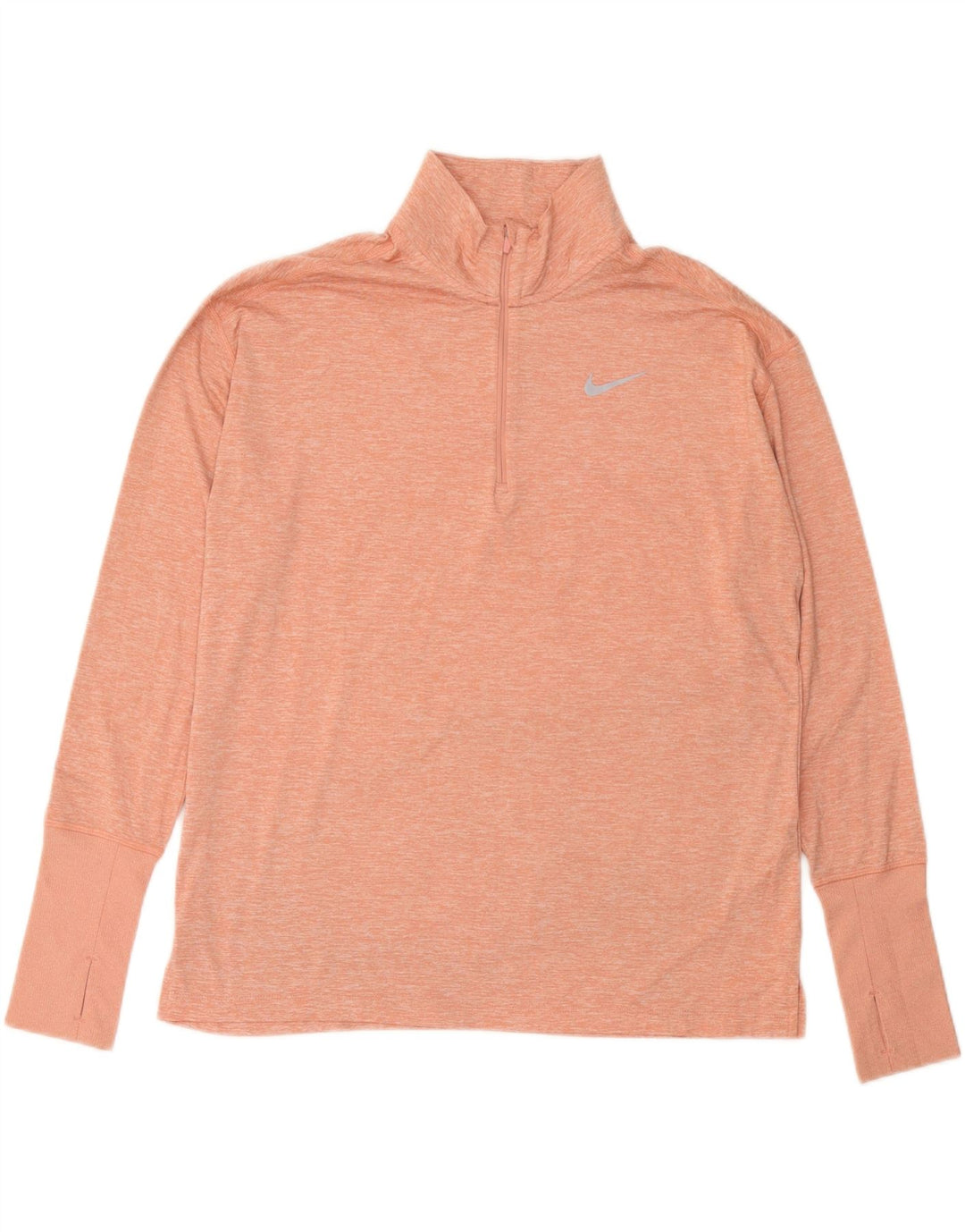 Top de trening NIKE Dri Fit Pullover pentru femei UK 16 Large Pink Flecked