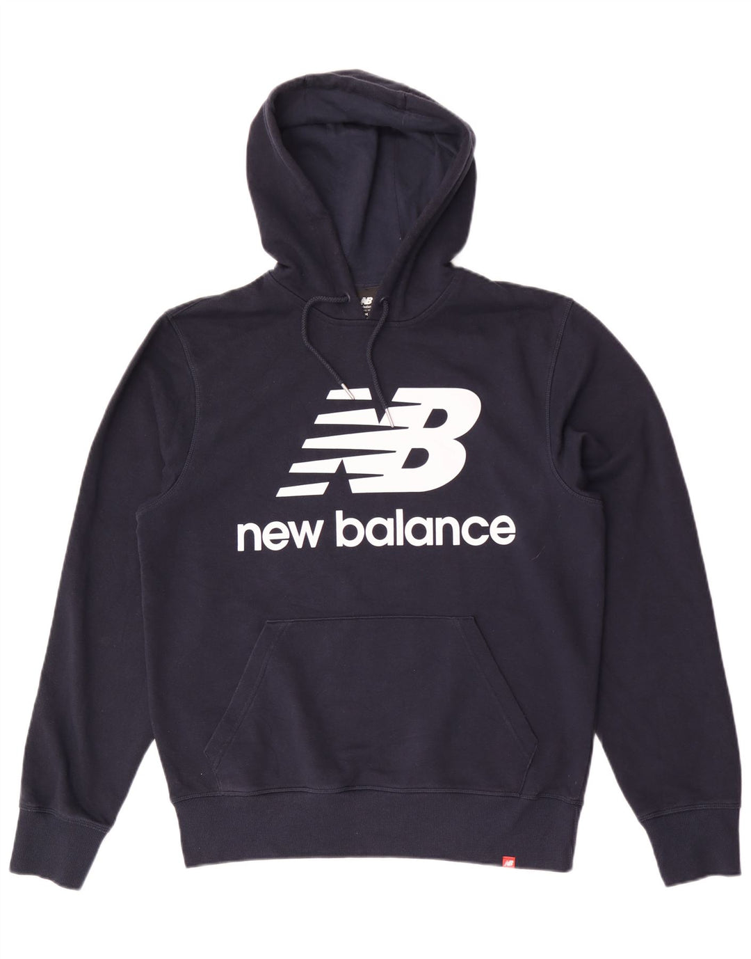 Pulover cu glugă grafic pentru bărbați New Balance, mediu bleumarin