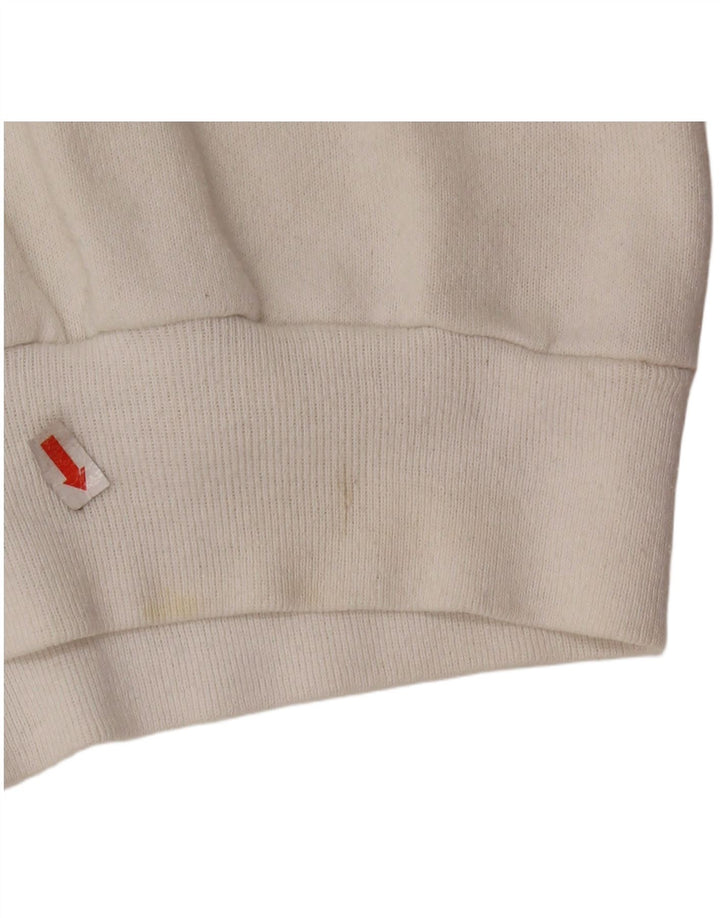 TULTEX Pulover cu grafic pentru femei UK 16 Bumbac alb mare