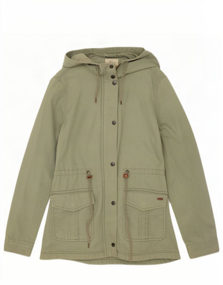 Jachetă cu glugă Levi's pentru femei UK 10, bumbac verde mic
