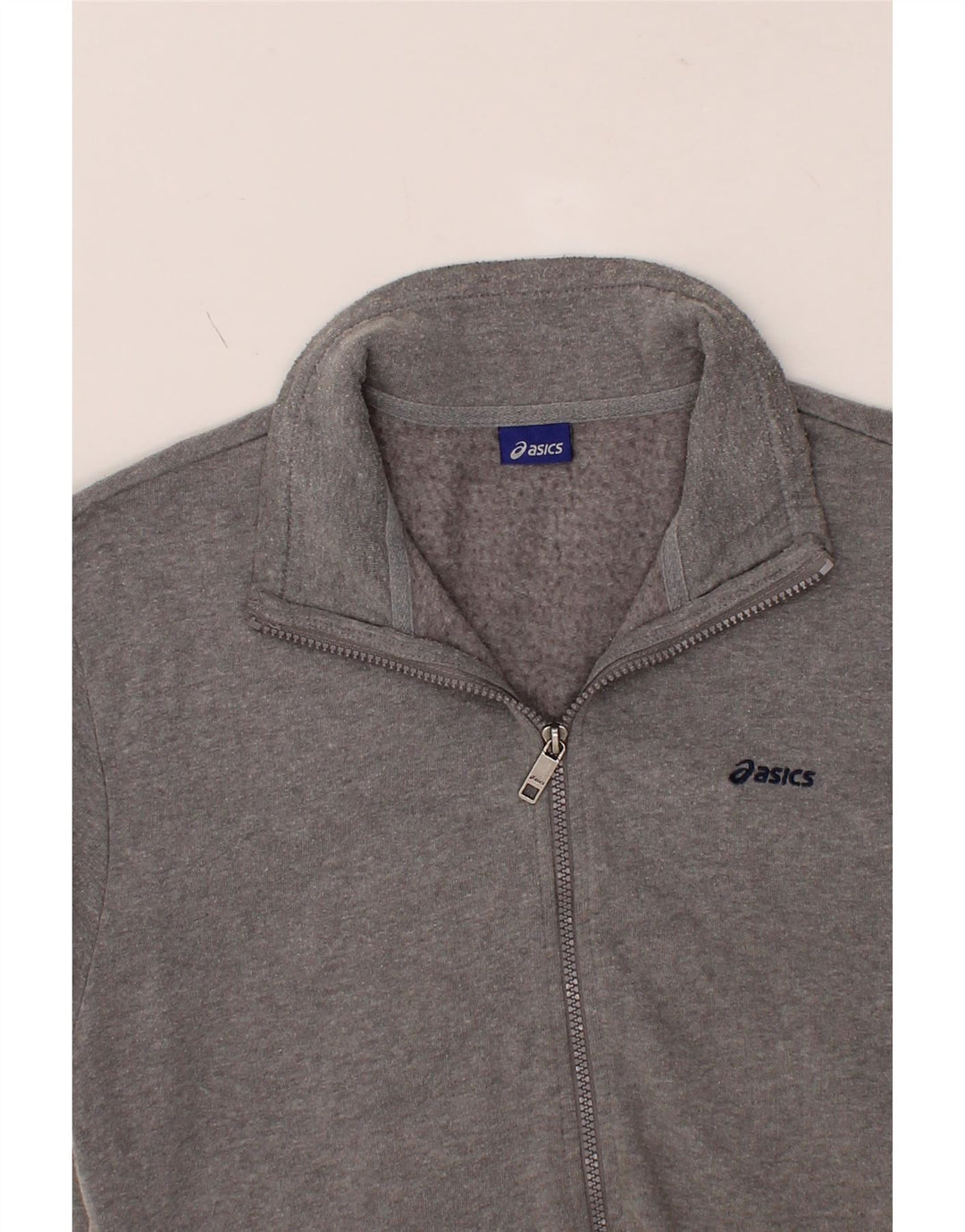 ASICS Mens Tracksuit Top Jacket Medium Grey Cotton Vintage Asics and Second-Hand Asics from Messina Hembry 