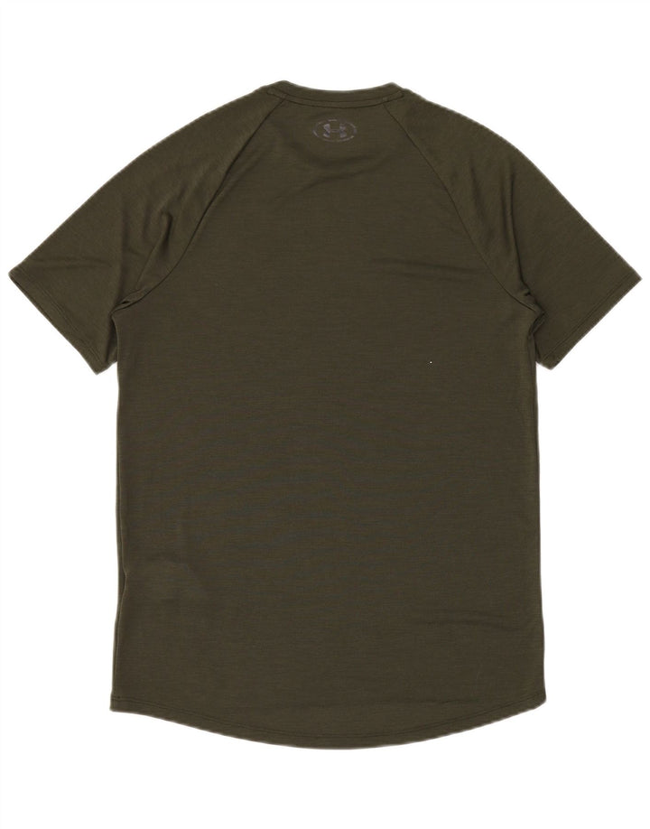 Tricou Under Armour pentru bărbați Top Small Kaki Poliester