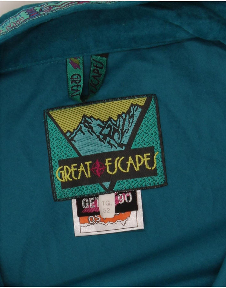 Great Escapes pentru bărbați Pulover Trening Top Jachetă IT 52 Large Turcoaz