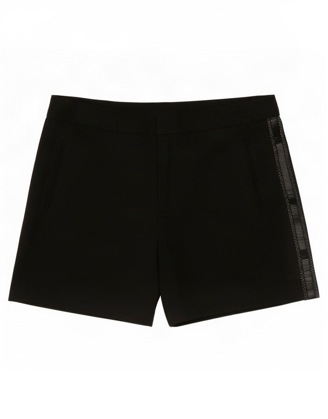 Pantaloni scurți casual pentru femei cu talie înaltă Zara Medium W28 Poliester negru