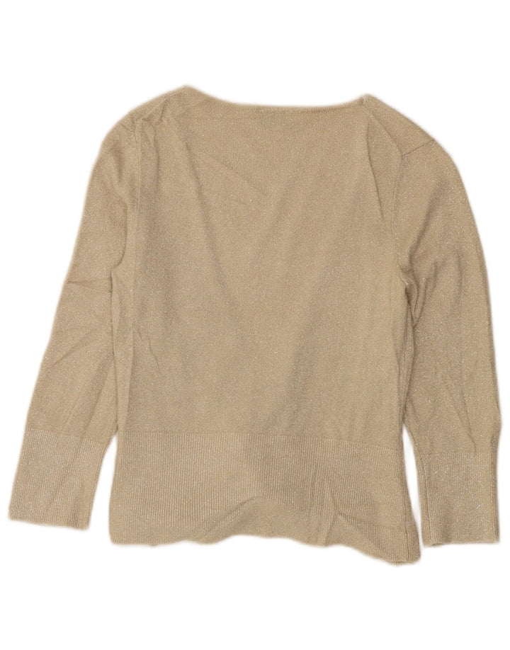 Pulover cardigan deschis pentru femei Oasis UK 10 Small Beige Viscose