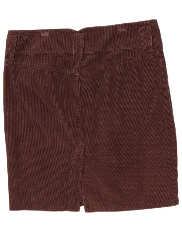 Fusta Benetton pentru femei din velur IT 46 XL W34 bumbac maro