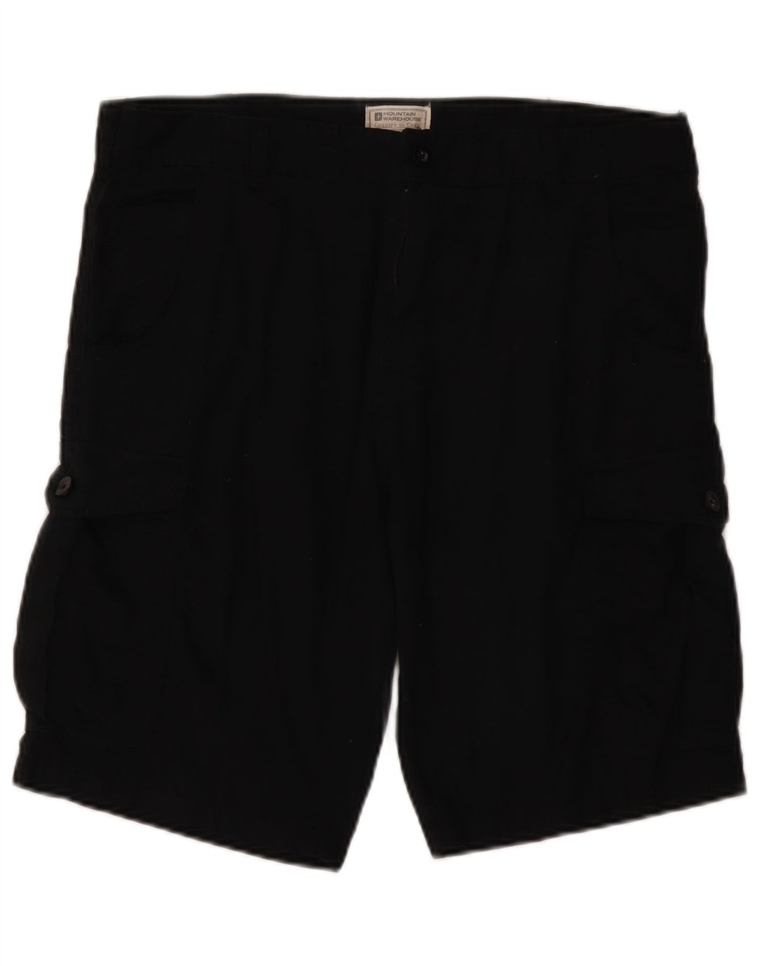 Pantaloni scurți cargo pentru bărbați Mountain Warehouse W34, bumbac negru mare