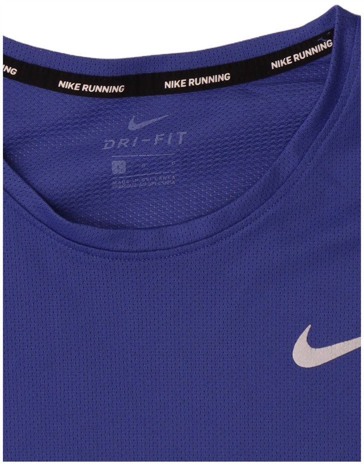 Tricou pentru bărbați Nike Dri Fit Top mare, albastru, poliester
