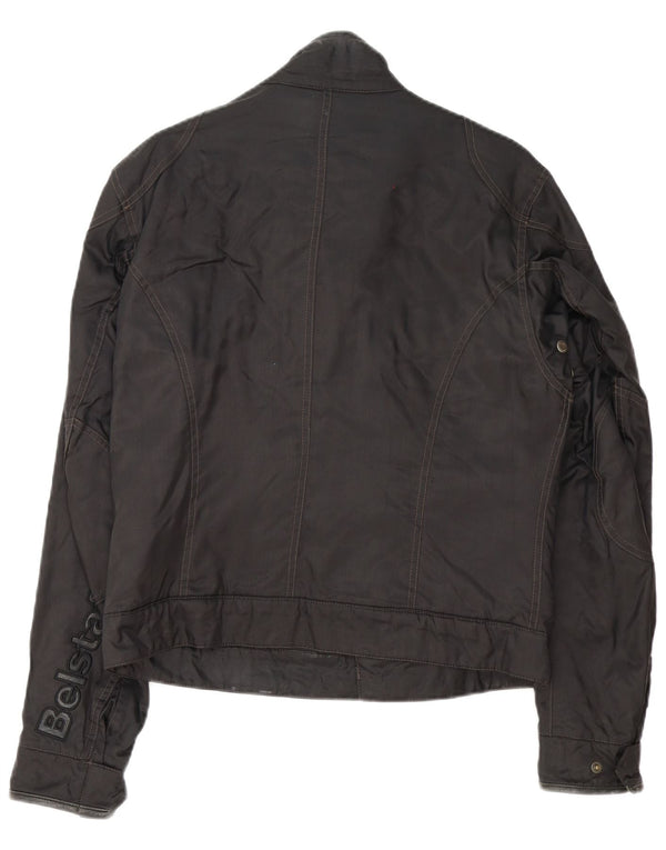 Jachetă Belstaff Graphic Racer pentru bărbați UK 38 Medium Black Nylon