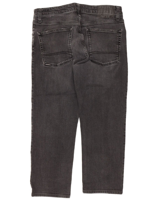 Blugi tăiați pentru bărbați Superdry W34 L24 bumbac negru