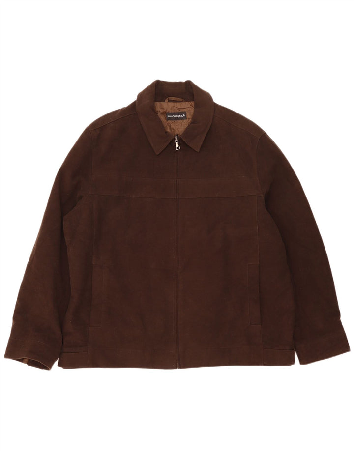Geacă Bomber Marks & Spencer pentru bărbați, UK 42 XL, maro, bumbac