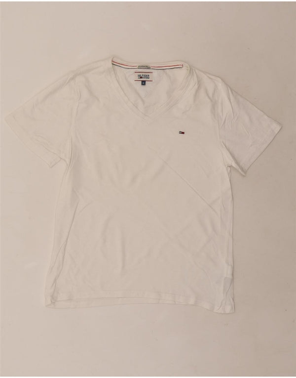 Tricou Tommy Hilfiger pentru bărbați Top Medium White Bumbac