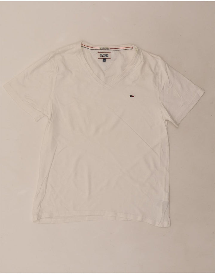 Tricou Tommy Hilfiger pentru bărbați Top Medium White Bumbac