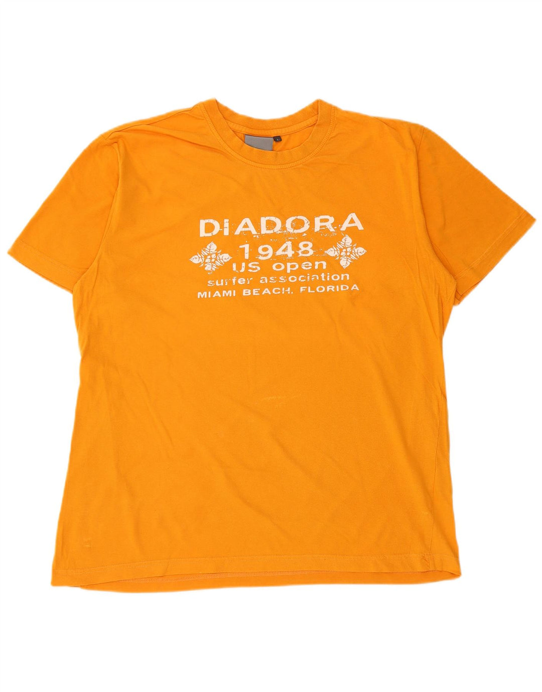 Tricou grafic pentru bărbați DIADORA Top mare bumbac portocaliu