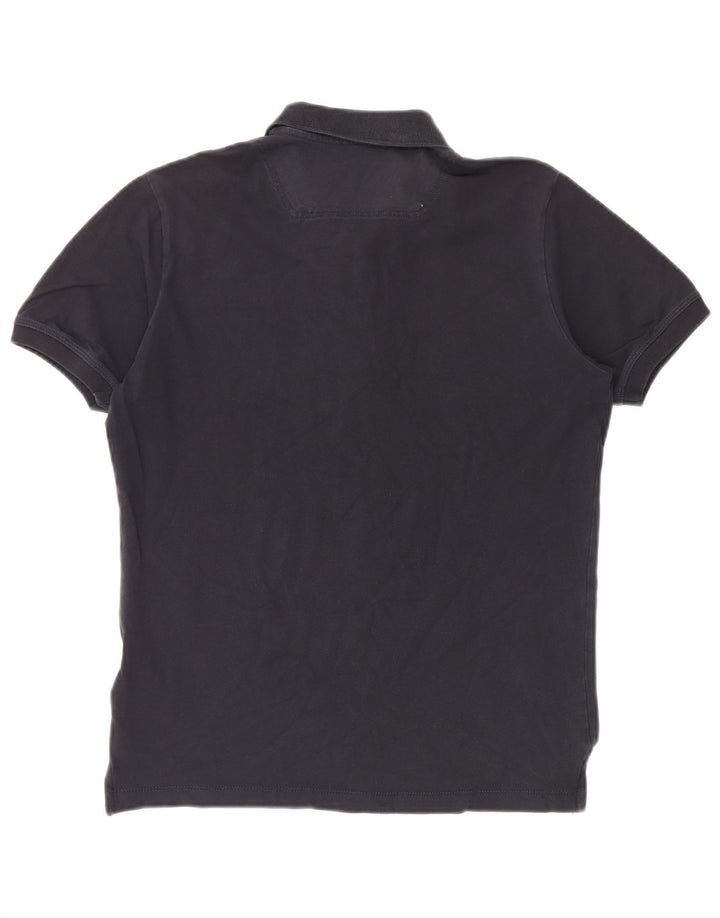 Cămașă polo Diesel pentru bărbați, bumbac, albastru bleumarin mediu