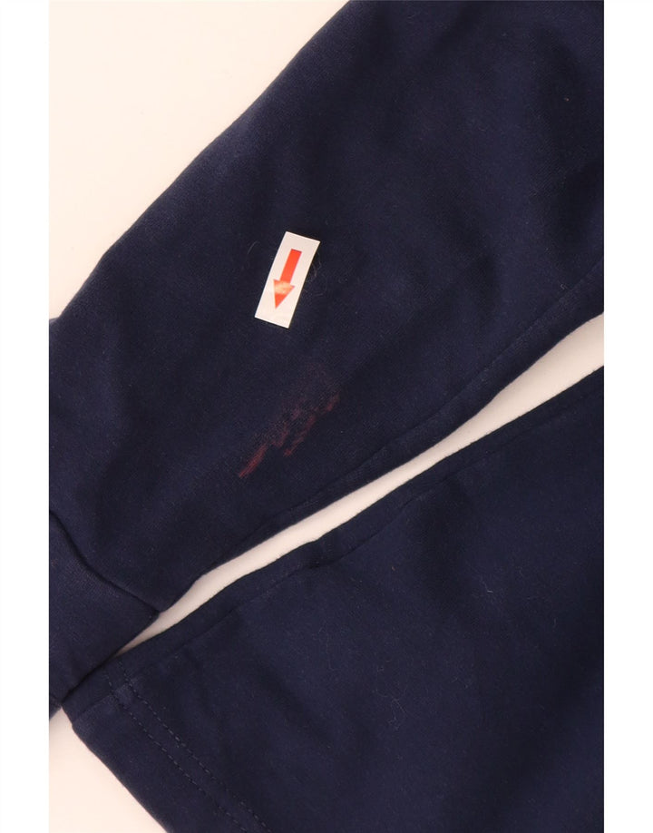 Jachetă de trening pentru femei ADIDAS UK 12, bumbac, albastru bleumarin mediu