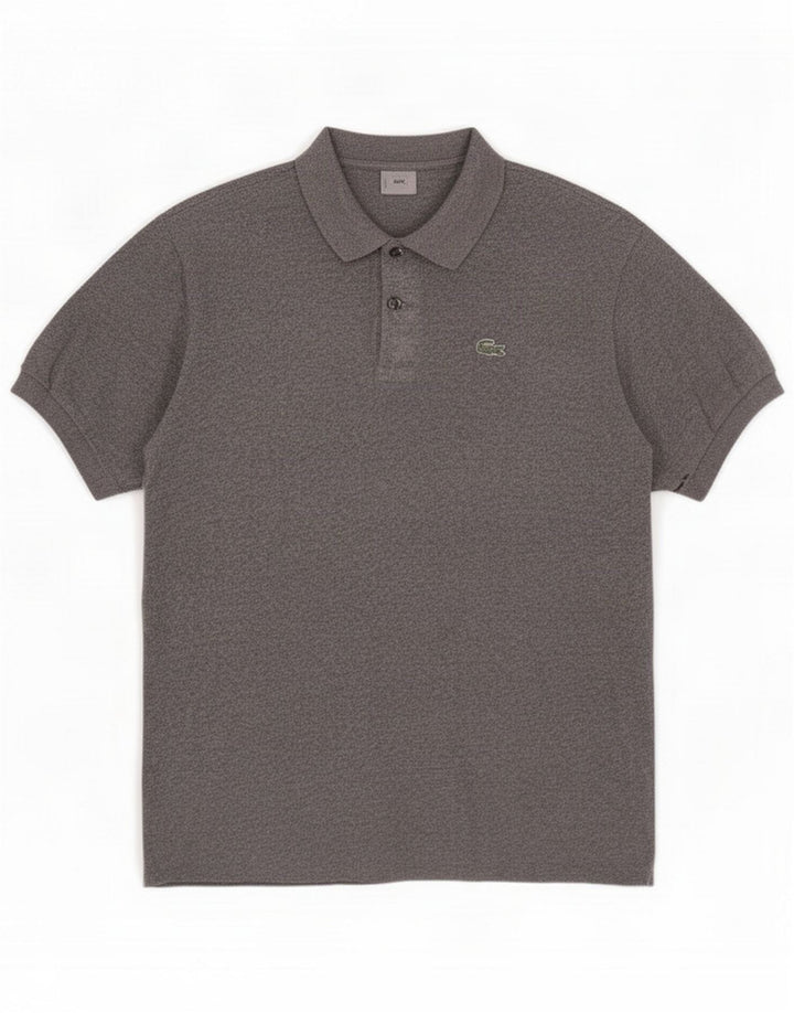 Tricou polo Lacoste pentru bărbați mărimea 5 mare bumbac gri