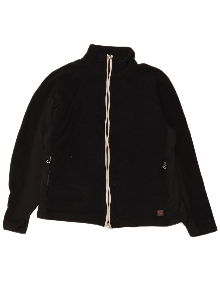 Jachetă fleece pentru femei Hugo Boss UK 14 Poliester mediu negru