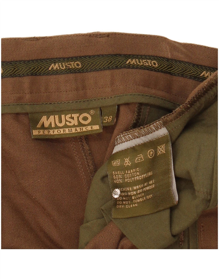 Bermude pentru bărbați Musto W38 XL, bumbac maro