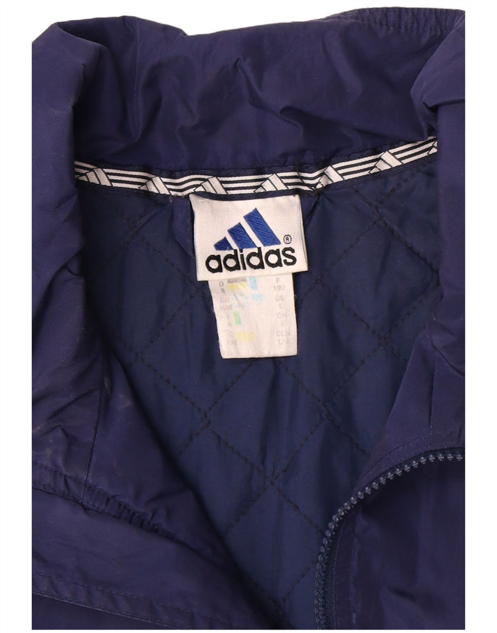 Jachetă de vânt pentru bărbați Adidas UK 44/46 Poliamidă mare albastru bleumarin