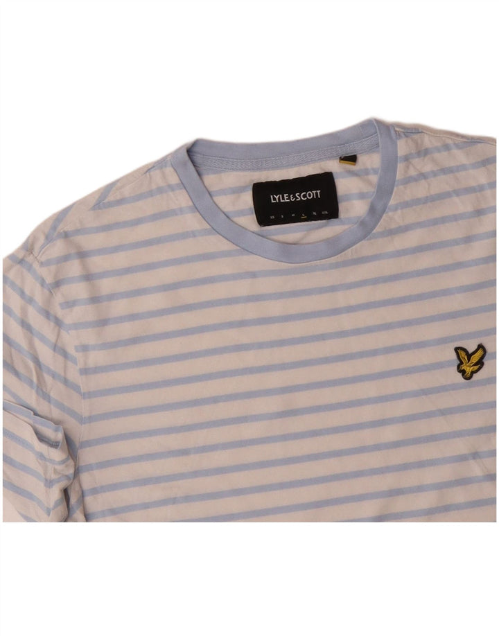 LYLE & SCOTT Tricou pentru femei Top mare din bumbac cu dungi albe