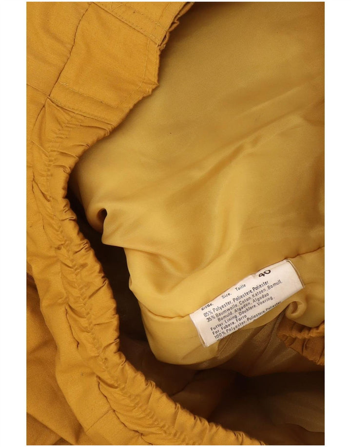 Jachetă bomber supradimensionată pentru femei vintage EU 40 Poliester galben mediu