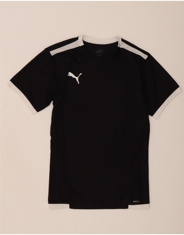 Tricou pentru bărbați Puma Top mic, negru, poliester color bloc