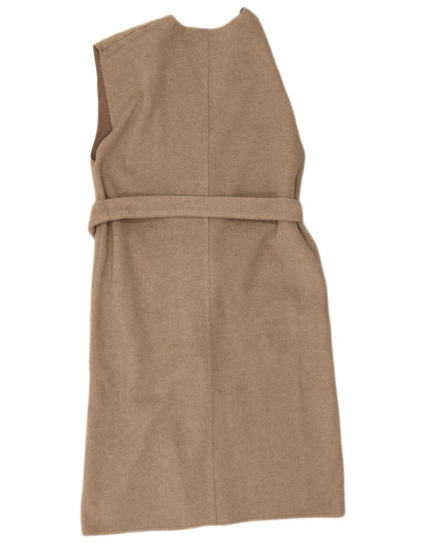 Pulover cardigan fără mâneci pentru femei Zara UK 14 Bej mediu