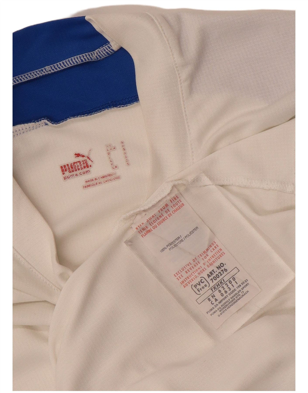 Tricou pentru bărbați Puma Top mic, alb, poliester color bloc