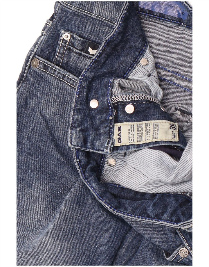Bermudă pentru bărbați din denim Gas W30 Medium Blue