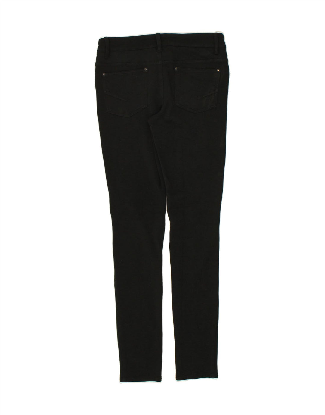 VANS Womens Skinny Casual Trousers US 7 Medium W26 L29 Black Polyester Vintage Vans and Second-Hand Vans from Messina Hembry 