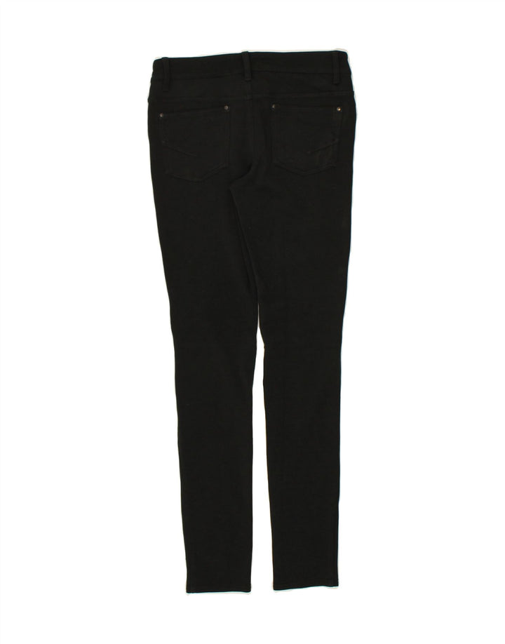 VANS Womens Skinny Casual Trousers US 7 Medium W26 L29 Black Polyester Vintage Vans and Second-Hand Vans from Messina Hembry 