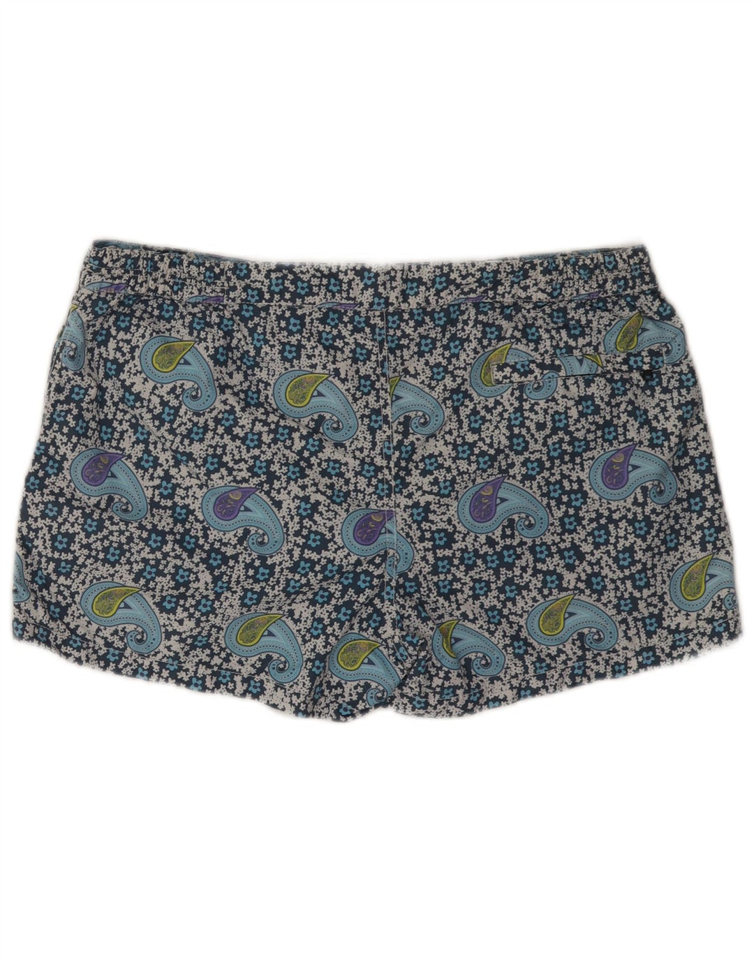 MC2 SAINT BARTH Pantaloni scurți de înot pentru bărbați, mari, albastru, poliamidă Paisley