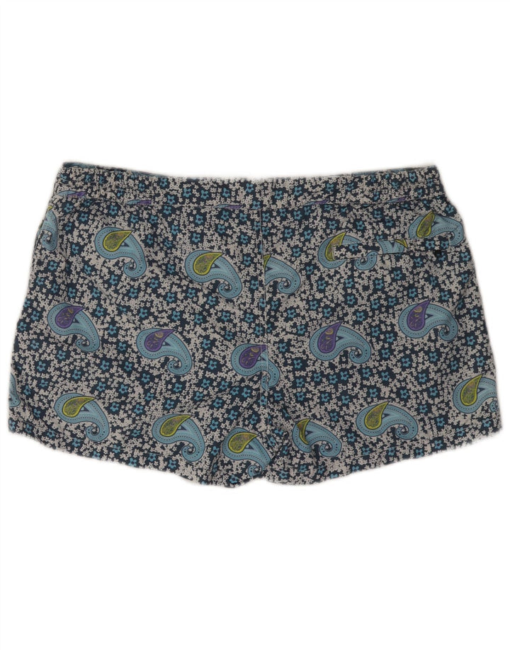 MC2 SAINT BARTH Pantaloni scurți de înot pentru bărbați, mari, albastru, poliamidă Paisley