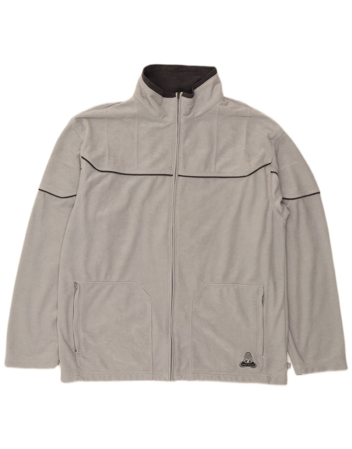 Jachetă de trening pentru bărbați Lotto UK 42/44 XL poliester gri