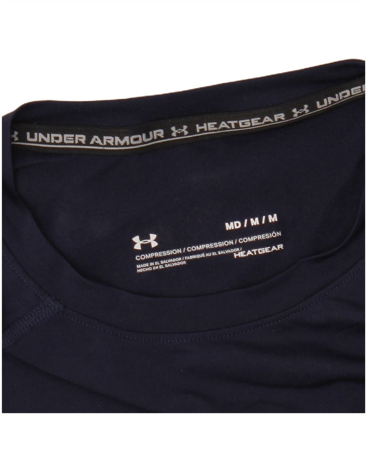 Tricou Under Armour pentru bărbați Heat Gear Top Mediu Bleumarin Sintetic