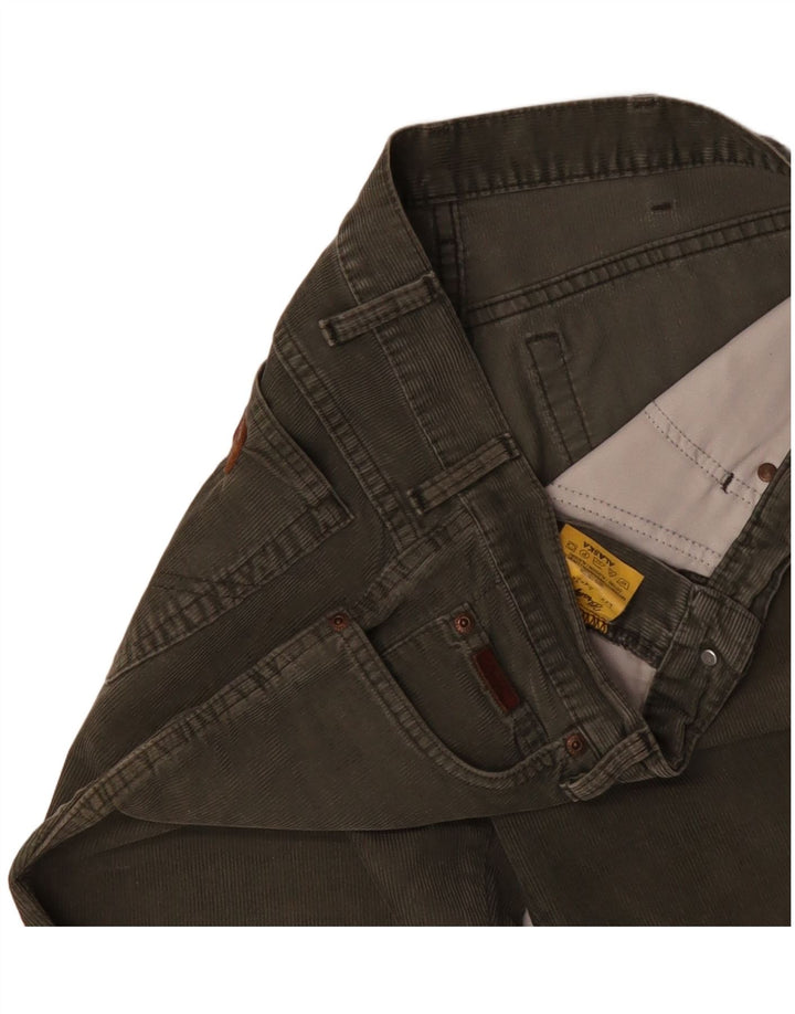 Pantaloni WRANGLER pentru bărbați Alaska drepte din velur L34 L34 bumbac kaki