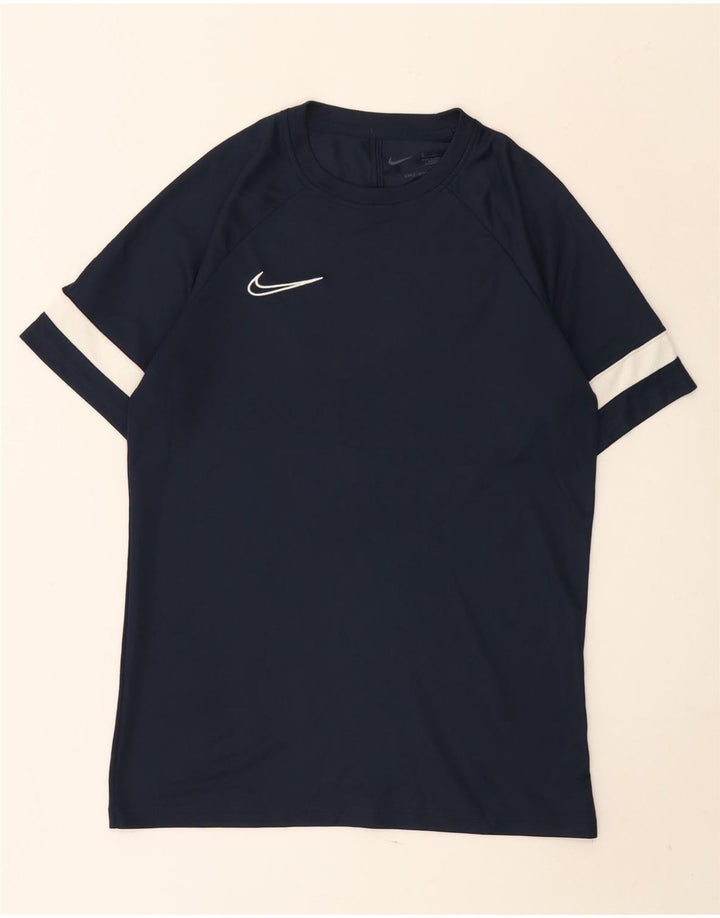 Tricou pentru bărbați Nike Dri Fit Top Mediu Bleumarin Colorblock