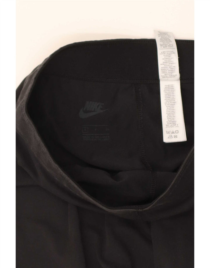 Leggings grafic Nike pentru femei UK 8 Small Black Bumbac