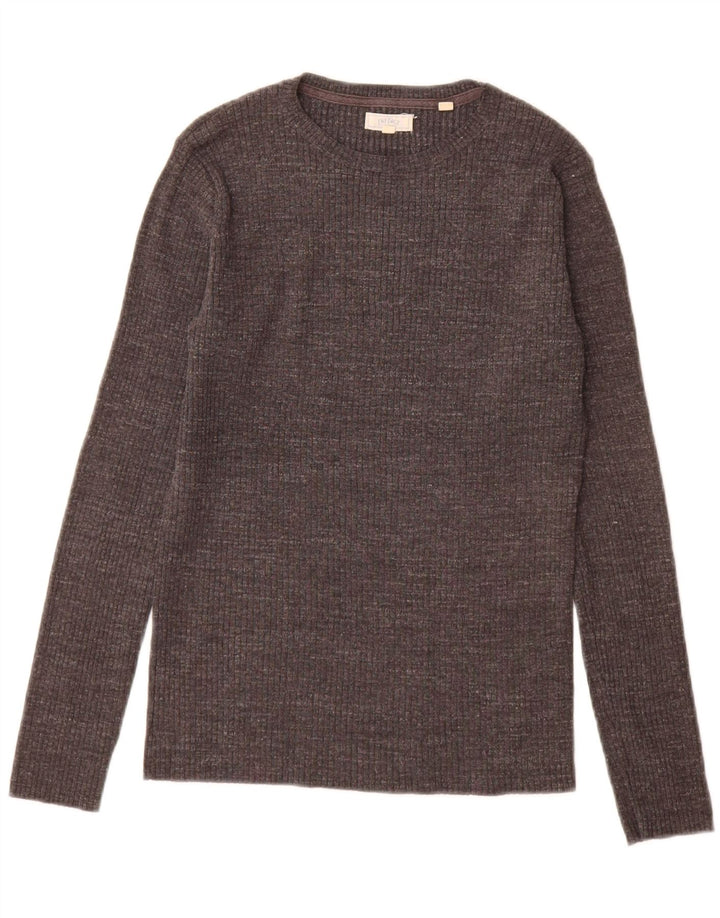 Fat Face pentru femei Top cu mânecă lungă UK 12 Medium Gri Bumbac