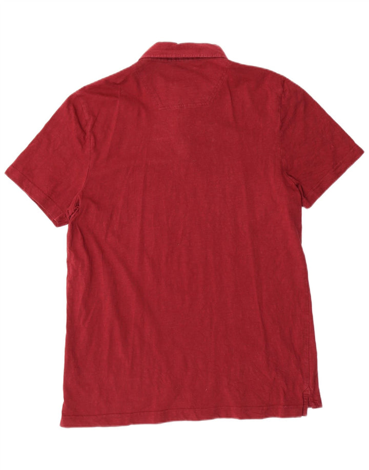 Tricou polo pentru bărbați Joules Bumbac Burgundy mediu