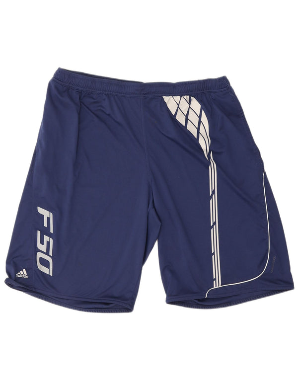 Pantaloni scurți sport pentru bărbați Adidas Clima 365 Graphic 2XL, albastru bleumarin, bloc de culoare