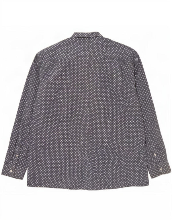 Cămașă pentru bărbați Penguin 3XL, bumbac cu buline albastre