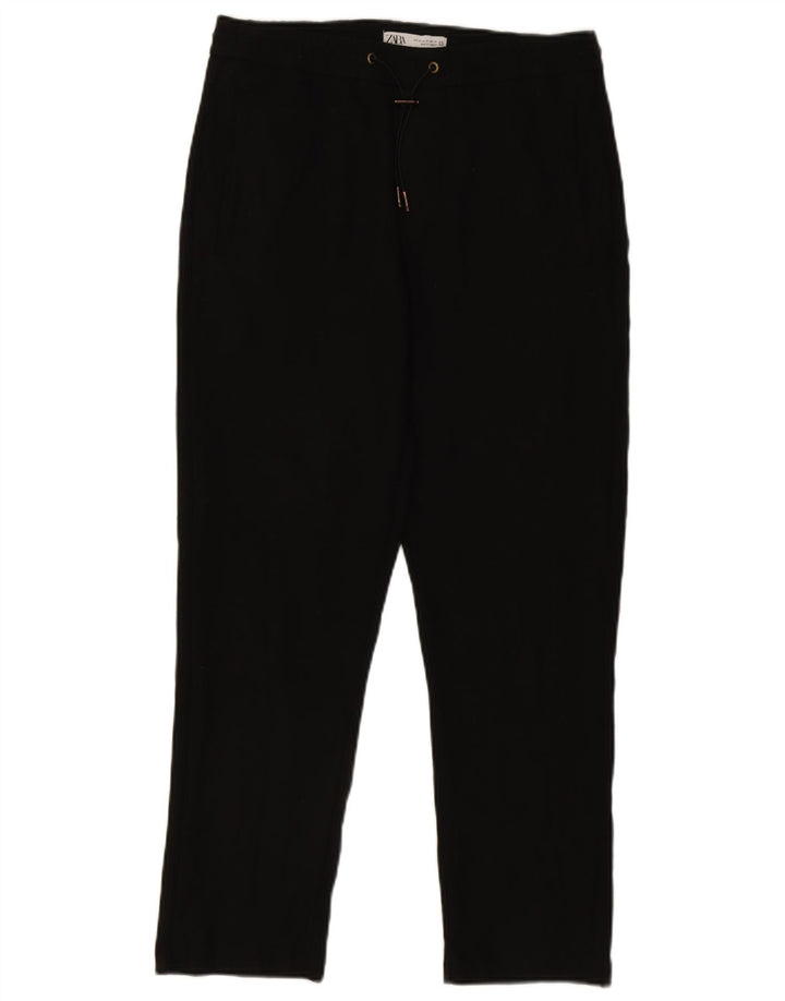 Pantaloni chino drepți pentru bărbați Zara Mediu L32 L27 Negru