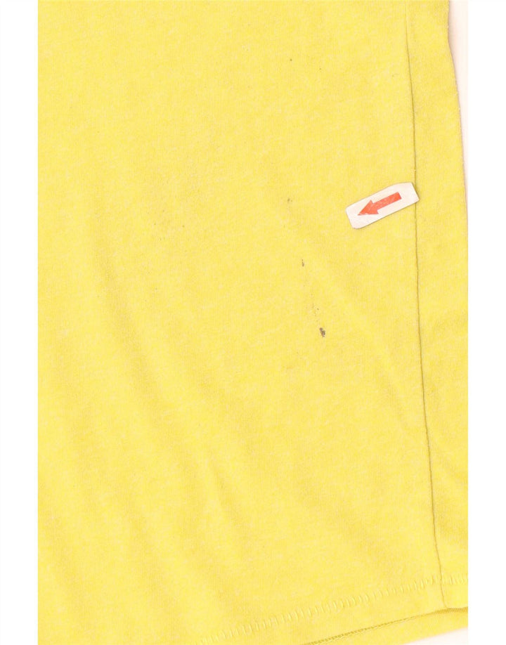 Tricou pentru bărbați Tommy Hilfiger Top din bumbac galben mediu
